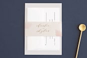 "Fantasy Floral Bride" - Belly Bands in Blush by Phrosné Barwood - Assembled with Invitation