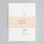 "Today & Always" - Belly Bands in Peach by Stacey Meacham - Assembled with Invitation