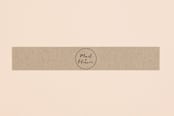 "Wedding Stamp" - Belly Bands in Kraft by Hudson meet Rose - Front