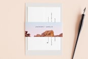 "Desert Rocks" - Belly Bands in Sunset by Owl and Toad - Assembled with Invitation
