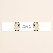 "Classic Floral" - Belly Bands in Spring Blush by Alethea and Ruth - Front