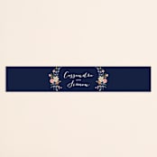 "Wildflower Crest" - Belly Bands in Navy by Alethea and Ruth - Front