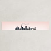 "Big City - San Francisco" - Belly Bands in Blush by Hooray Creative - Front