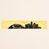 "Big City - Los Angeles" - Belly Bands in Lemondrop by Hooray Creative - Front