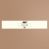 "Vintage Garden Invite" - Belly Bands in Vintage Beige by Alisa Wismer - Front