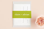 "float + celebrate" - Belly Bands in Celery by Float Paperie - Assembled with Invitation