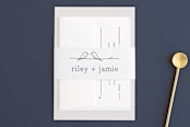 "Birds of a Feather" - Belly Bands in Plum by R studio - Assembled with Invitation