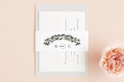 "Wall Flower" - Belly Bands in Greenery by Jennifer Postorino - Assembled with Invitation