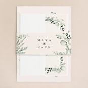 "Gentle Greens" - Belly Bands in Fern by Petra Kern - Assembled with Invitation