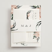 "Maya Rustica" - Belly Bands in Rose by Petra Kern - Assembled with Invitation