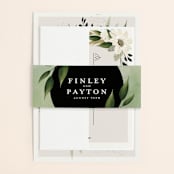 "Botanical Ring" - Belly Bands in Ivory by Susan Moyal - Assembled with Invitation