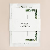 "Mixed Greenery" - Belly Bands in Emerald by Susan Moyal - Assembled with Invitation