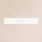 "Flowing Initials" - Belly Bands in Ivory by Hooray Creative - Front