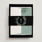 "Forest Crest" - Belly Bands in Obsidian by Alethea and Ruth - Assembled with Invitation