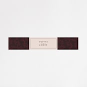 "Midnight Botanicals" - Belly Bands in Cranberry by Susan Moyal - Front