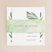 "Garden Square" - Belly Bands in Basil by Olivia Raufman - Assembled with Invitation
