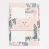 "Boho botanics" - Belly Bands in Coral by Creo Study - Front