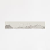 "Modern Mountain" - Belly Bands in Fog by Stephanie Biller - Front