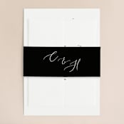 "Scripted Romance" - Belly Bands in Classic by Katherine Moynagh - Assembled with Invitation