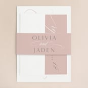 "Gramercy" - Belly Bands in Blush by Kristie Kern - Assembled with Invitation