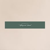 "Roman Shade" - Belly Bands in Evergreen by Carrie ONeal - Front