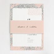 "Textured Dots" - Belly Bands in Blush by Emily Sabol Goss - Assembled with Invitation