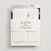 "Charming" - Belly Bands in Pearl by AK Graphics - Assembled with Invitation