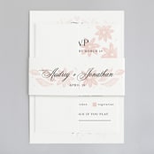 "Batikka" - Belly Bands in Blush by Paper Raven Co. - Assembled with Invitation