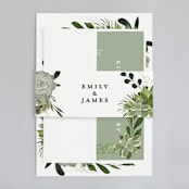 "Agave & Greens" - Belly Bands in Ivory by Susan Moyal - Assembled with Invitation