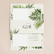 "Tropical Vows" - Belly Bands in Jade by Chris Griffith - Assembled with Invitation