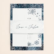 "Midnight Snowfall" - Belly Bands in Navy by Alethea and Ruth - Assembled with Invitation