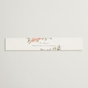 "Peony Wreath" - Belly Bands in Peach by Joanna Griffin - Front