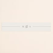 "Classic Monogram" - Belly Bands in Cream by Carolyn MacLaren - Front