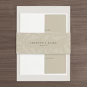 "Herb Garden" - Belly Bands in Taupe by Sarah Brown - Assembled with Invitation