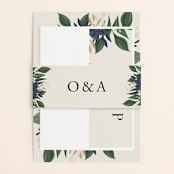 "Ophelia's Garden" - Belly Bands in Bluebell by Oma N. Ramkhelawan - Assembled with Invitation
