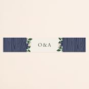 "Ophelia's Garden" - Belly Bands in Bluebell by Oma N. Ramkhelawan - Front
