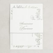 "Dear Greenery" - Belly Bands in Eucalyptus by Hooray Creative - Assembled with Invitation
