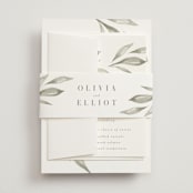 "Whispered Leaves" - Belly Bands in Leaf by Kristie Kern - Assembled with Invitation