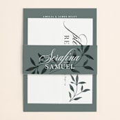 "Serafina" - Belly Bands in Sage by Melanie Kosuge - Assembled with Invitation