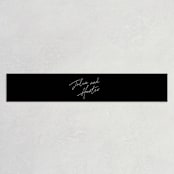 "Landscape" - Belly Bands in Black Tie by Laura Hamm - Front