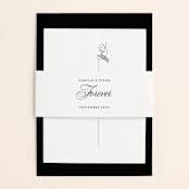 "our moment" - Belly Bands in Tuxedo by Jill Means - Assembled with Invitation