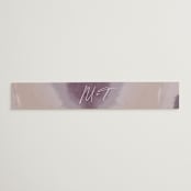 "Ethereal Names" - Belly Bands in Plum by Carolyn MacLaren - Front
