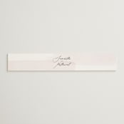 "Painterly" - Belly Bands in Blush by Kelly Schmidt - Front
