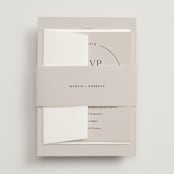 "Overjoyed" - Belly Bands in Almond by Jill Means - Assembled with Invitation