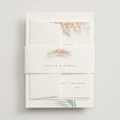 "Painted Leaves" - Belly Bands in Coconut by Owl and Toad - Assembled with Invitation