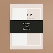 "Finally" - Belly Bands in Ivory by Up Up Creative - Assembled with Invitation