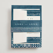 "Kantha Quilt" - Belly Bands in Indigo by Nazia Hyder - Assembled with Invitation