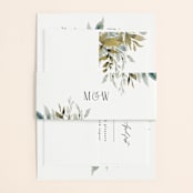 "Wedding Festive" - Belly Bands in Frost by Chris Griffith - Assembled with Invitation