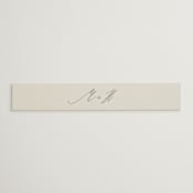 "Tilted Script" - Belly Bands in Ivory by Hannah Williams - Front