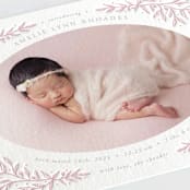 "Delicate Dream" - Letterpress Birth Announcements in Blush by ASQ Studio - Detail